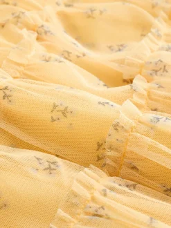 Next Ditsy jaune - Robe en maille bébé (0mois à2ans) Best