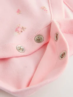 Next Ditsy rose - Body à manches longues et salopette en velours côtelé imprimé bébé Ensemble 2 pièces (0mois-2ans) Outlet