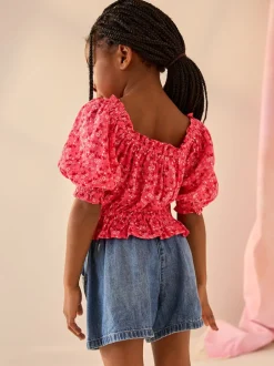 Next Ditsy rose - Chemisier froncé (3-16 ans)