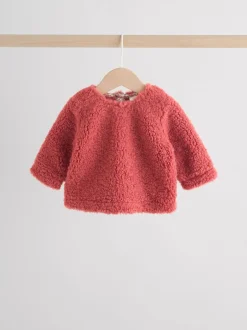 Next Ditsy rouge - Ensemble de Hauts et Leggings en polaire Bébé 2 pièces (0mois-2ans) Sale
