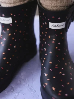 Cath Kidston Ditsy étoile pliable Noir - Bottes Wellington Best