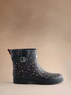 Cath Kidston Ditsy étoile pliable Noir - Bottes Wellington Best