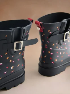 Cath Kidston Ditsy étoile pliable Noir - Bottes Wellington Best