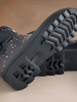 Cath Kidston Ditsy étoile pliable Noir - Bottes Wellington Best