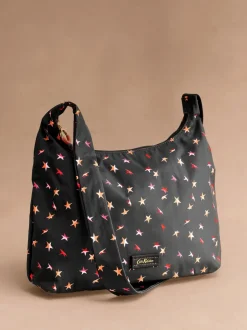 Cath Kidston Ditsy étoile pliable Noir - Sac à bandoulière à bandoulière New