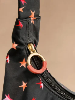 Cath Kidston Ditsy étoile pliable Noir - Sac à bandoulière à bandoulière New