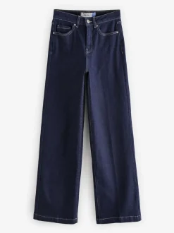 Next Délavage bleu - Jean Hourglass coupe large Discount