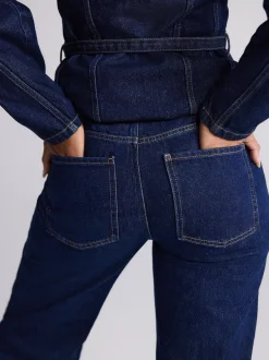 Next Délavage bleu - Jean jambe barillet Discount