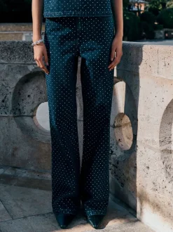 Next Délavage bleu - Jean large orné