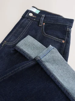 Next Délavage bleu - Jeans Boyfriend Turn Up Online