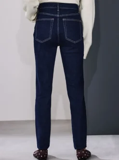 Next Délavage bleu - Jeans skinny extensible taille milieu New