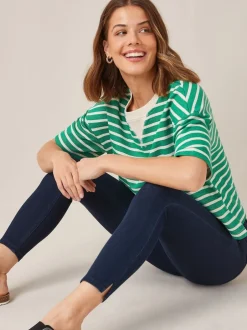 Next - Leggings courts en jersey Délavage bleu Clearance