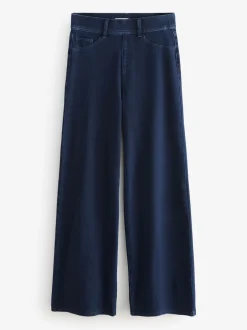 Next - Pantalon large en denim de jersey Délavage bleu Best