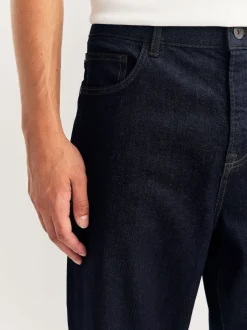 Next - Jean classique extensible à coupe décontractée Délavage Indigo