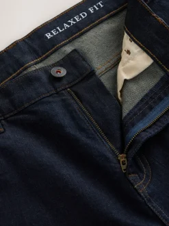 Next - Jean classique extensible à coupe décontractée Délavage Indigo