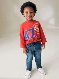 Next Délavage vintage - Jeans Pull-On Super Doux Avec Extensible (3mths-7yrs) Clearance