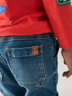 Next Délavage vintage - Jeans Pull-On Super Doux Avec Extensible (3mths-7yrs) Clearance