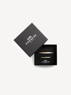 Coach Doré/blanc - coffret doré Signature Duo