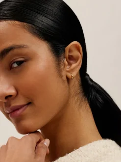 Ted Baker Dorée - - Boucles d'oreilles avec logo Tone Crisete Discount