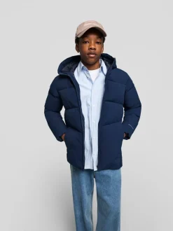 JACK & JONES JUNIOR Doudoune à capuche bleue Hot