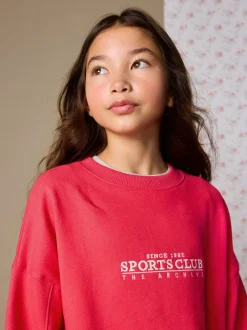 Next détail brodé Rouge - Sweat-shirt (3-16yrs)