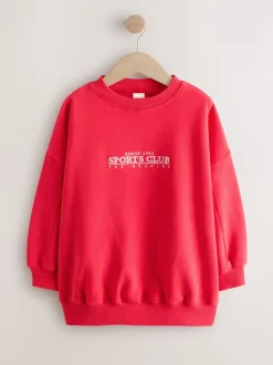 Next détail brodé Rouge - Sweat-shirt (3-16yrs)