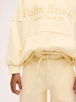 Next - Sweat à capuche (3-16 ans) Détail jaune brodé Online