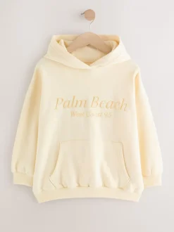 Next - Sweat à capuche (3-16 ans) Détail jaune brodé Online