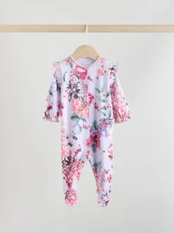 Next Ecru Floral - Combinaisons de sommeil pour bébé 3 Pack (0mois-2ans) Clearance