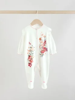 Next Ecru Floral - Combinaisons de sommeil pour bébé 3 Pack (0mois-2ans) Clearance
