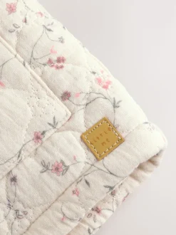 Next Ecru Floral - Manteau Bébé en jersey effet froissé (0mois -2ans) Sale