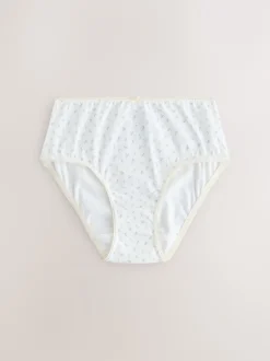 Next Ecru/Rose - Lot 5 caleçons à imprimé ditsy (1.5-16ans) Outlet