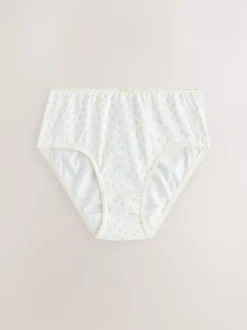 Next Ecru/Rose - Lot 5 caleçons à imprimé ditsy (1.5-16ans) Outlet