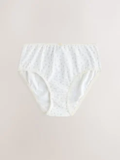 Next Ecru/Rose - Lot 5 caleçons à imprimé ditsy (1.5-16ans) Outlet