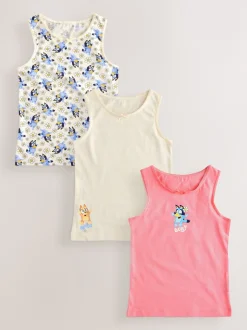 Next Ecru/Rose - Lot de 3 gilets Bluey (1.5-8ans)