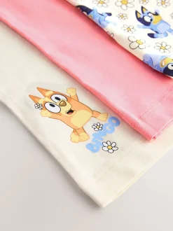 Next Ecru/Rose - Lot de 3 gilets Bluey (1.5-8ans)