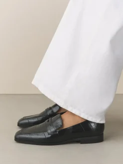 Next Effet Croc noir - Mocassins Forever Comfort® à bout carré New