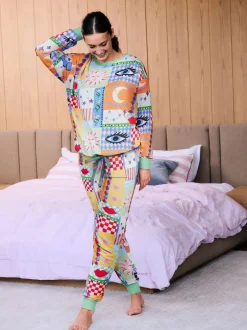 Eleanor Bowmer Effet patchwork multicolore - Pyjama Online