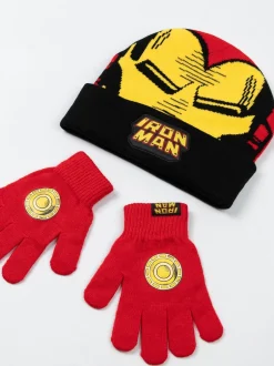 Vanilla Underground Ensemble bonnet et gants Marvel Iron Man New