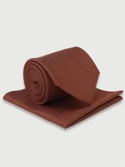 Brook Taverner Ensemble cravate et mouchoir de poche en soie mélangée Best