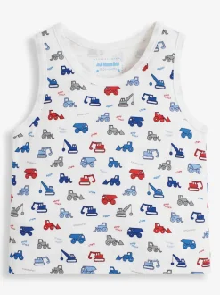 Jojo Maman Bébé Ensemble débardeur 3-Lot Digger pour garçon Best