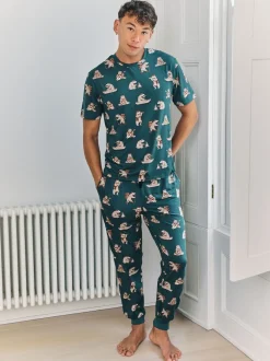 Chelsea Peers Ensemble de Pyjamas long imprimé ours Wilderness Clearance