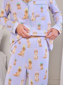 Chelsea Peers Ensemble de pyjamas longs imprimés Spa Dogs Outlet