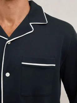 Reiss Ensemble de pyjamas Aubery à passepoils en coton Discount