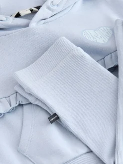 smALLSAINTS Ensemble jeune Lover Sweat à capuche à volants et leggings évasés côtelés New