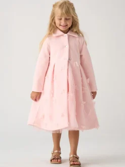 Miss Ensemble veste rose et robe papillon en tulle appliqué Outlet