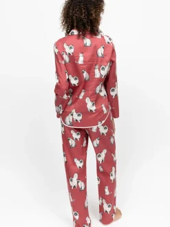 Cyberjammies Ensemble pyjama imprimé chat à manches longues Clearance