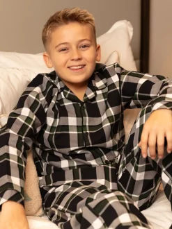 Cyberjammies Ensemble pyjama Minijammies à manches longues carreaux 100% coton New