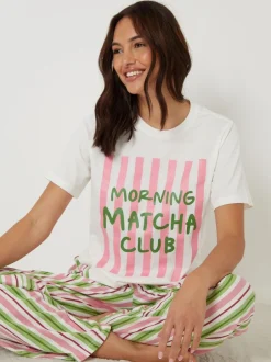 Threadbare Ensemble pyjama à manches courtes imprimé graphique Discount