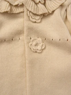 Rock-A-Bye Baby Boutique Ensemble cardigan et legging blanc en maille bébé New